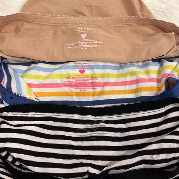Victoria Secret Panty underwear bundle of 3 Women High Leg Brief Size Medium - Picture 8 of 12